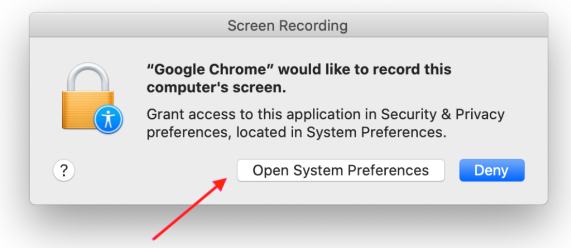 How to allow screen sharing on Mac for Rubilan Classroom lessons?